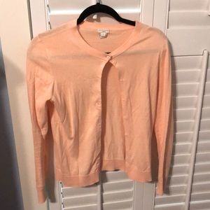 Peach J Crew Cardigan size XS